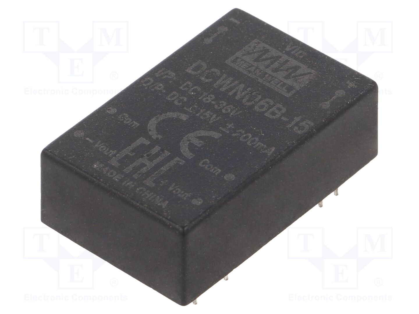 MEAN WELL DCWN06B-15 DC/DC Muunnin 6W