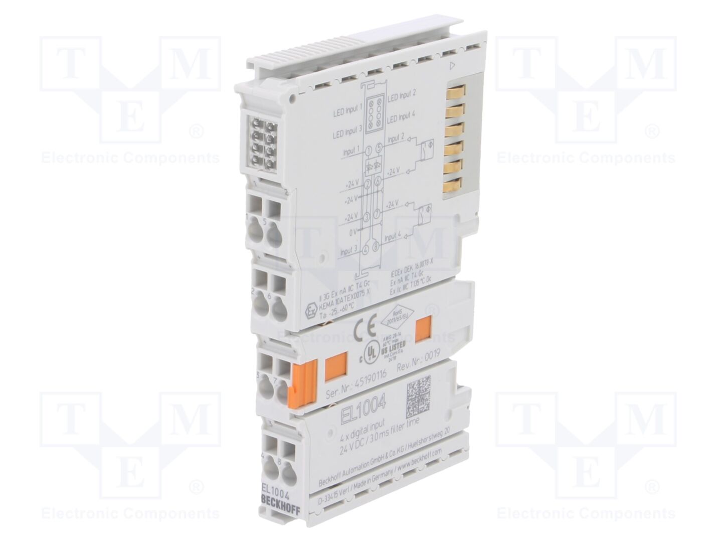 Beckhoff Automation EL1004 Digitaalinen tulomoduuli 24VDC