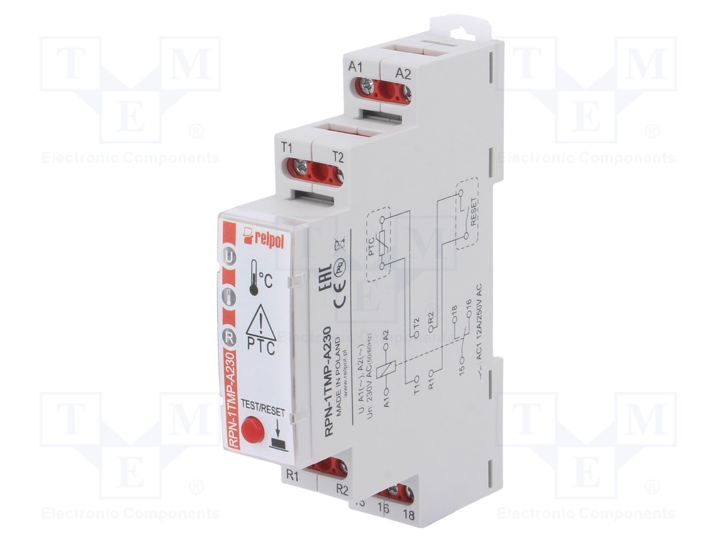 RELPOL RPN-1TMP-A230 Valvontarele 230VAC