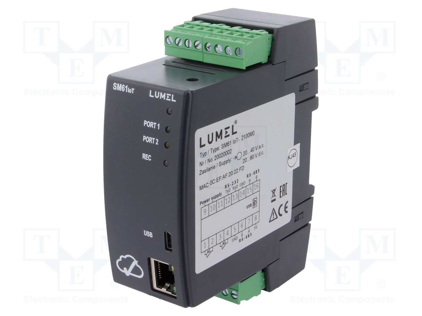 LUMEL SM61IOT-2100M0 Tiedonkeruulaite 20÷40VAC