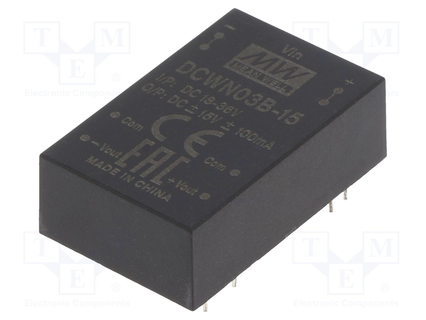 MEAN WELL DCWN03B-15 DC/DC Muunnin 3W