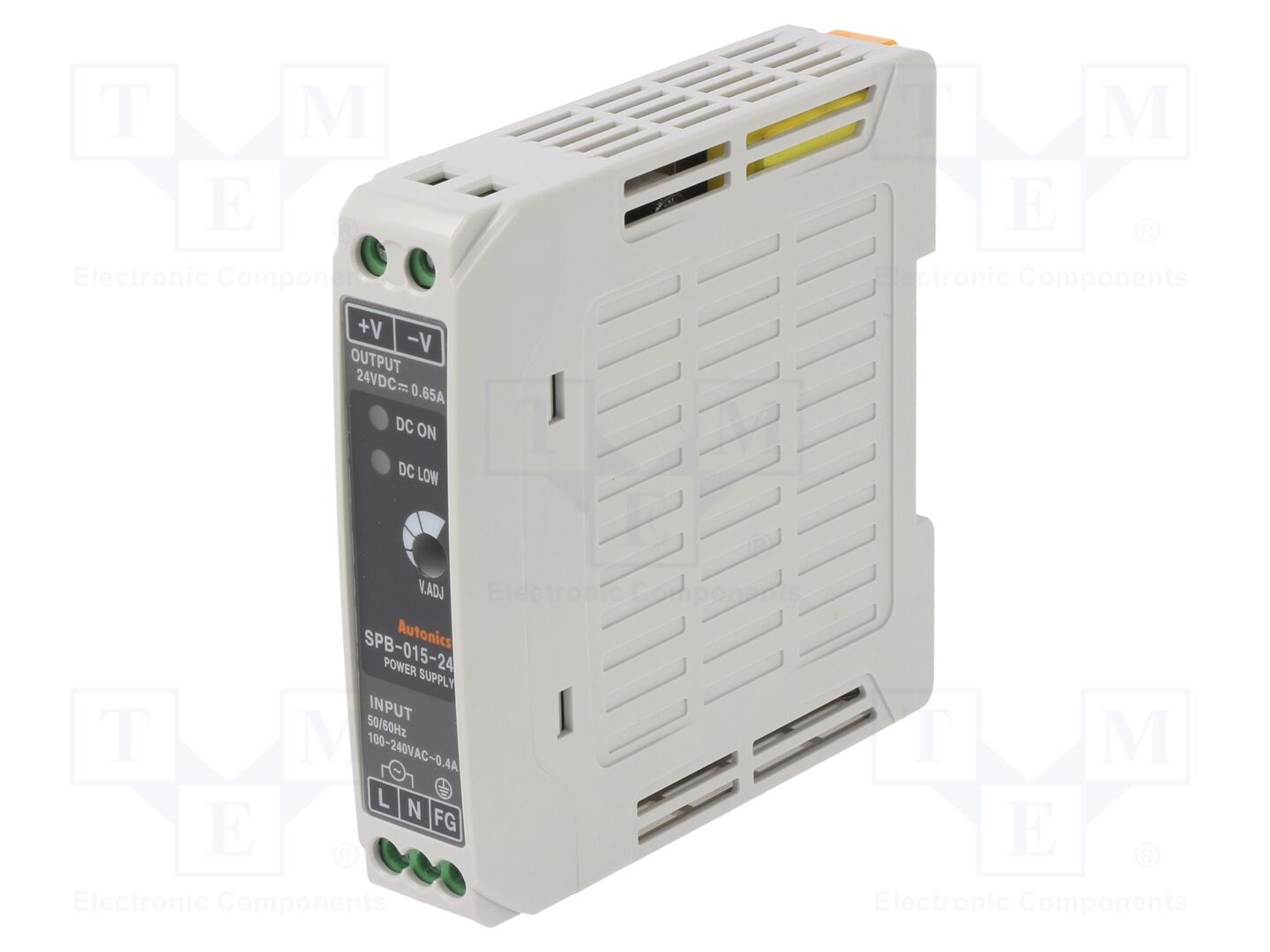 AUTONICS SPB-015-24 DIN-kiskoon kiinnitettävä kytkentävirtalähde 15.6W 24VDC