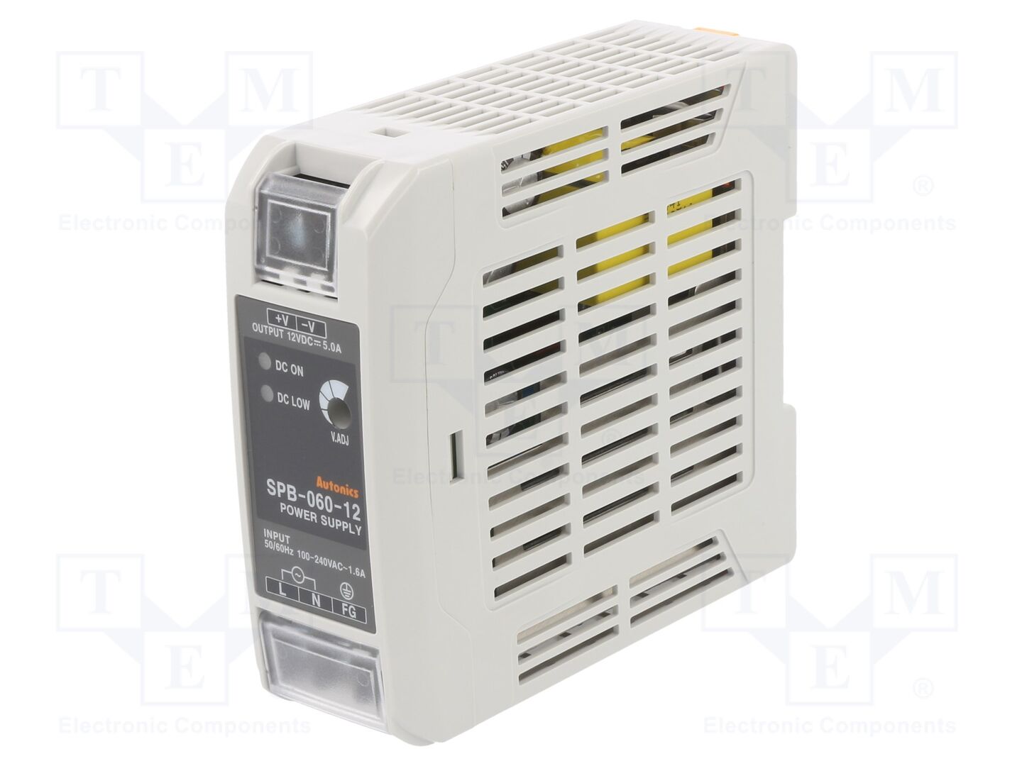 AUTONICS SPB-060-12 DIN-kiskoon asennettava kytkentävirtalähde 60W 12VDC
