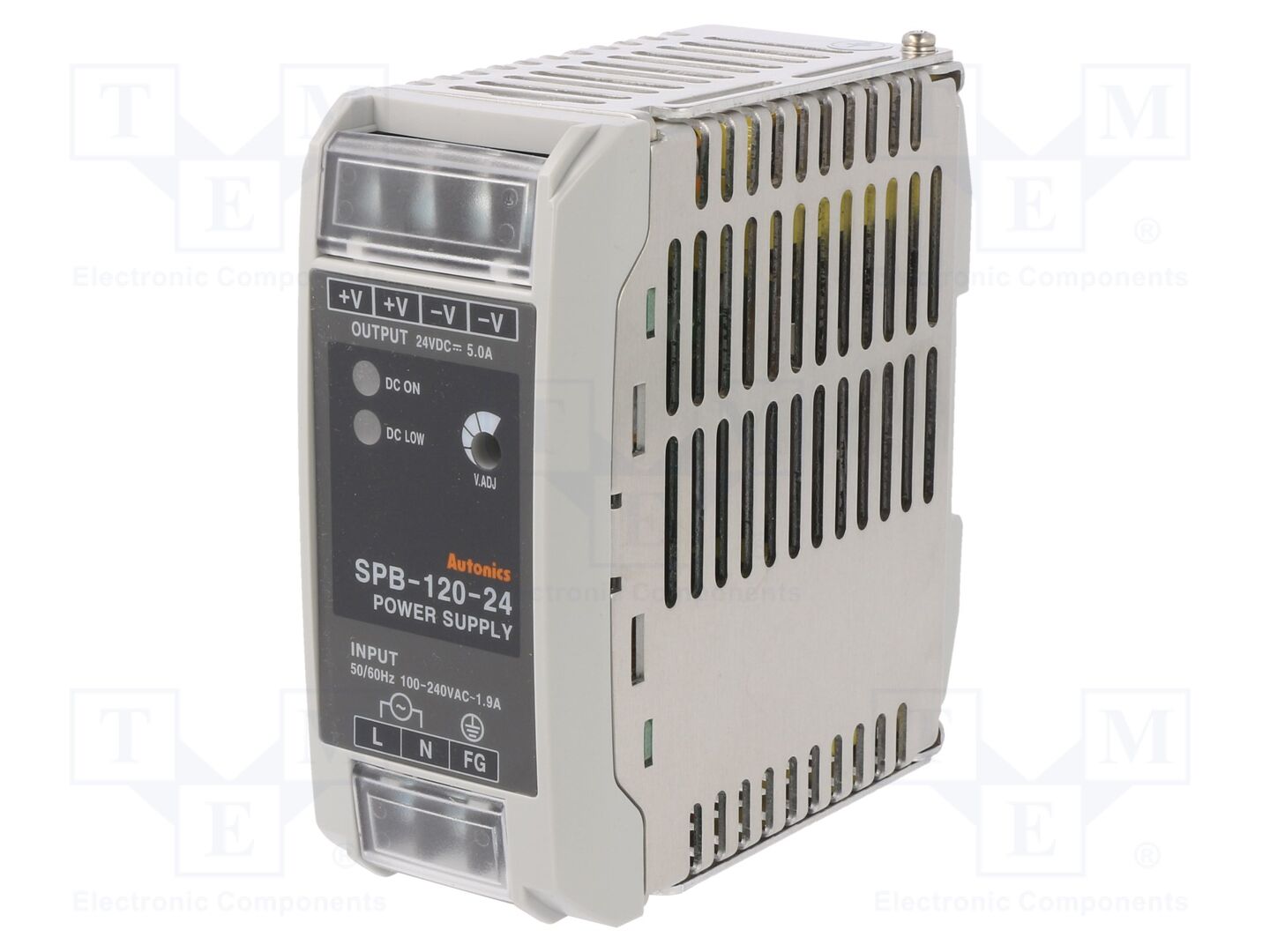AUTONICS SPB-120-24 DIN-kiskoon asennettava kytkentävirtalähde 120W 24VDC
