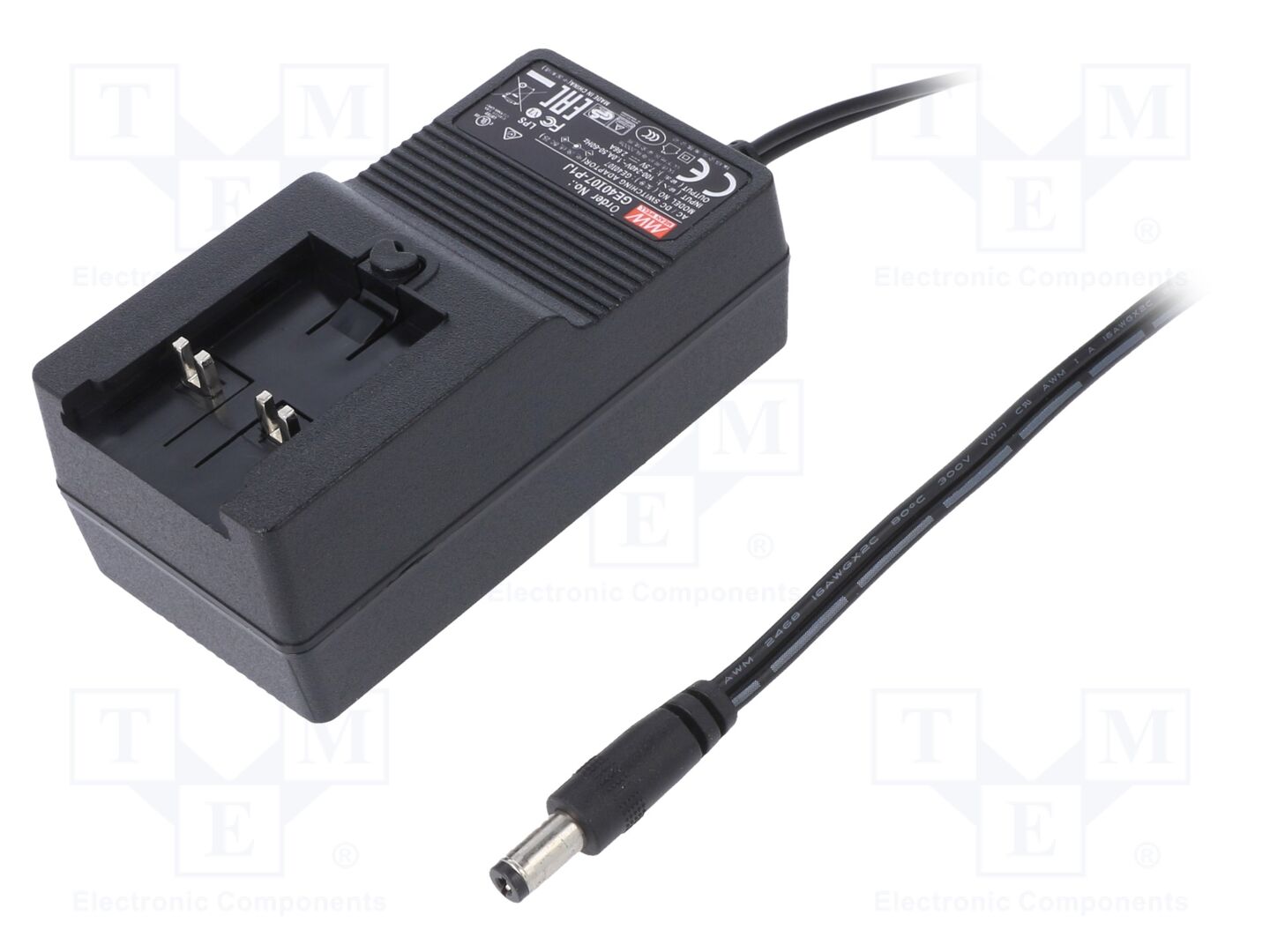 MEAN WELL GE40I07-P1J Kytkinlähde 20W Plug-in