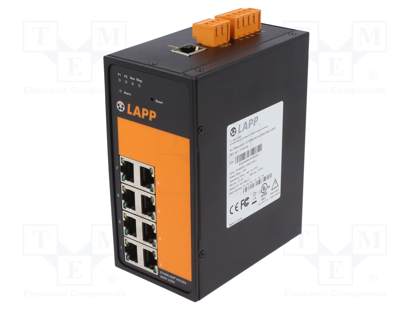 LAPP M08T-2GEN Ethernet-kytkin 18÷30VDC