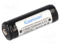 KEEPPOWER ACCU-ICR17500 Ladattava akku Li-Ion 3.7V