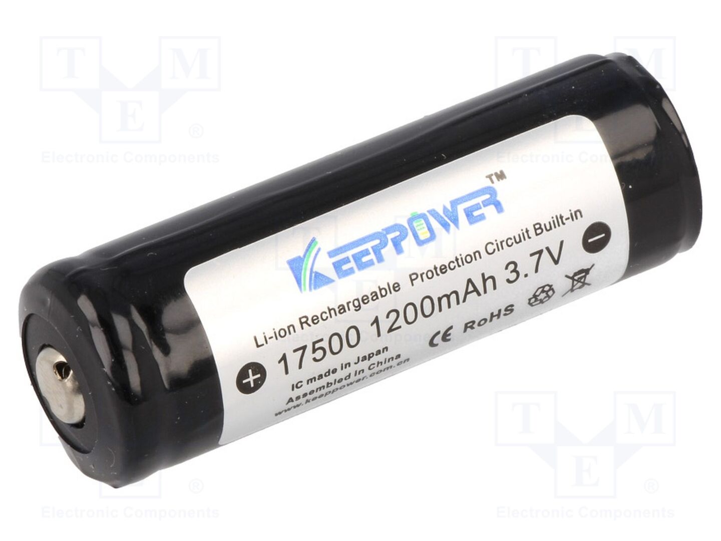 KEEPPOWER ACCU-ICR17500 Ladattava akku Li-Ion 3.7V