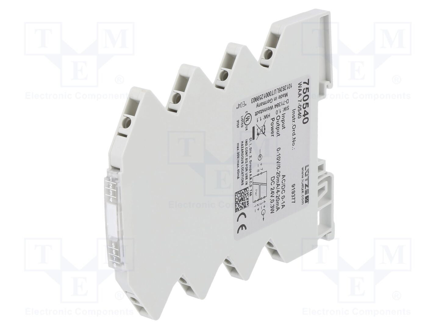 LÜTZE 750540 Mittausmuunnin ja signaalin erotin 0÷1A AC/DC
