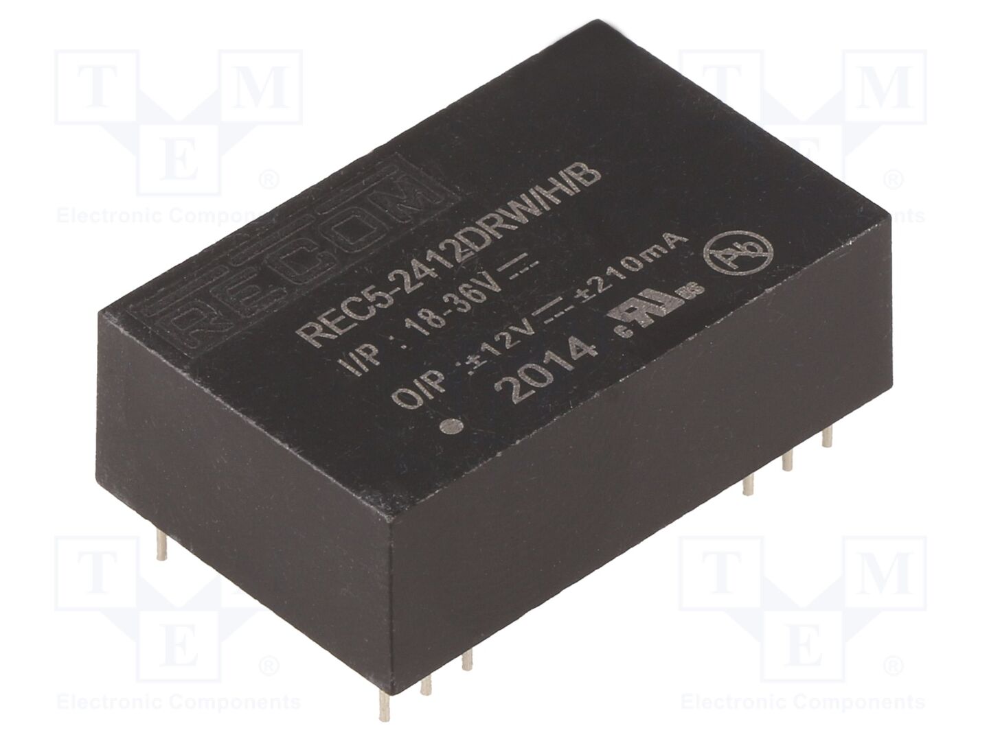 RECOM REC5-2412DRW/H/B DC/DC-muunnin 5W, 18-36VDC/12VDC