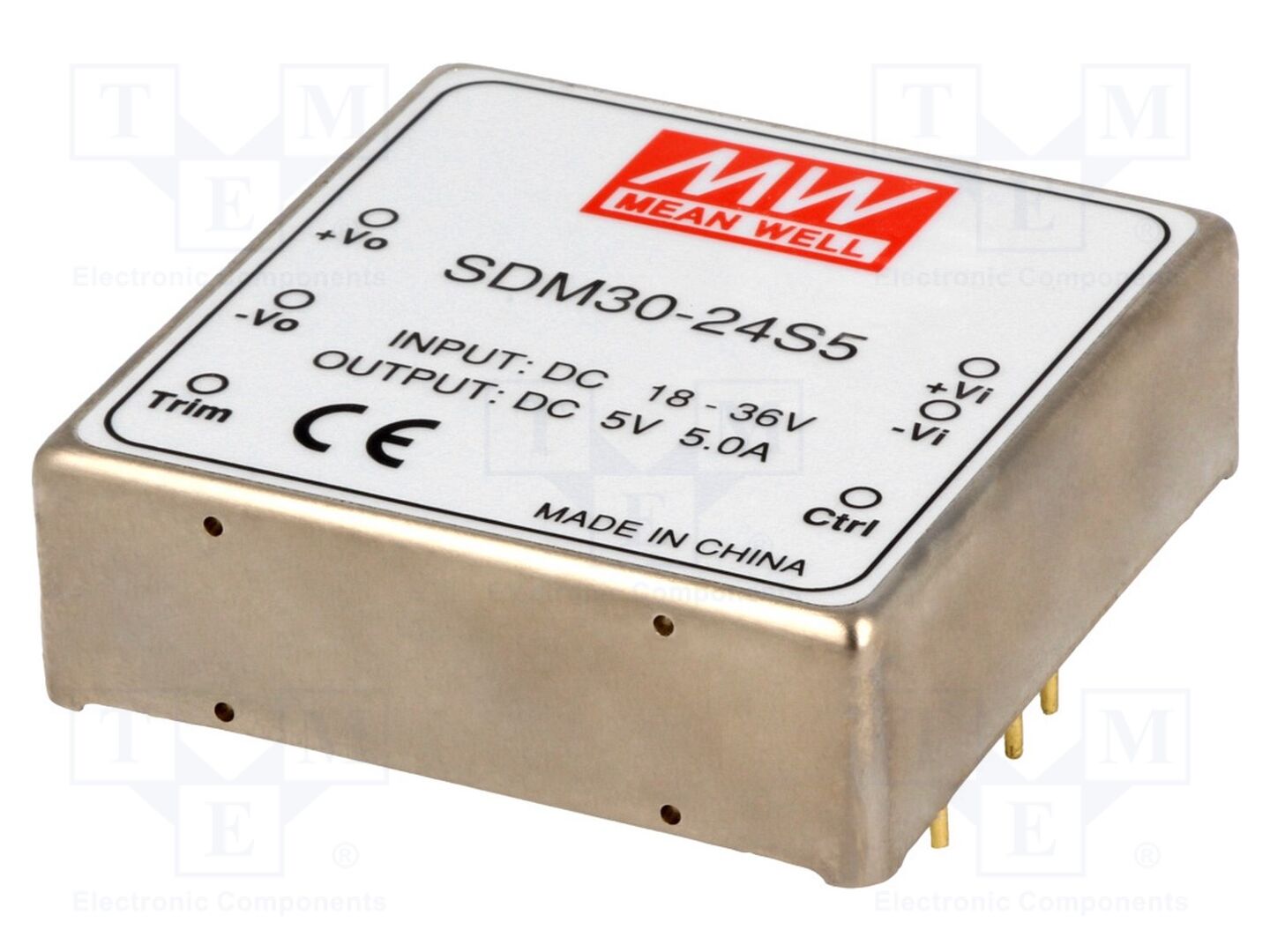 MEAN WELL SDM30-24S5 DC/DC-muunnin 25W