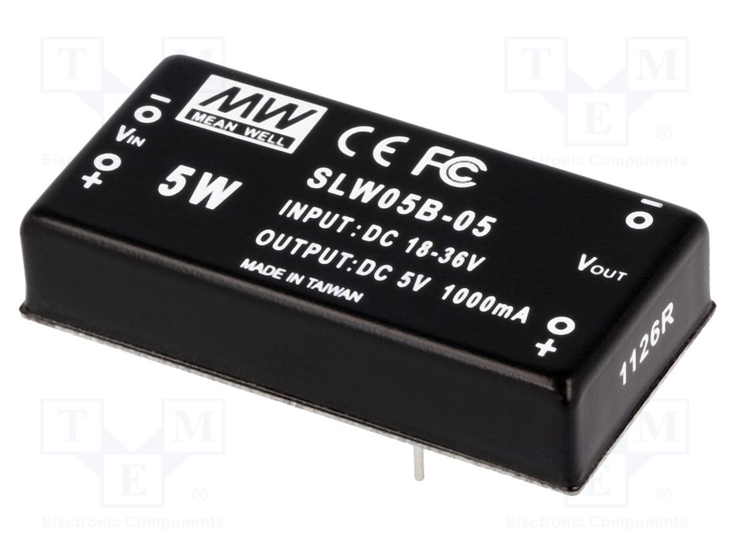 MEAN WELL SLW05B-05 DC/DC-muunnin 5W