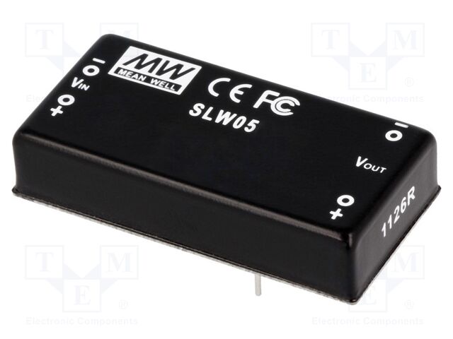MEAN WELL SLW05C-12 DC/DC-muunnin 5W