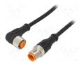 LUTRONIC 1210120603L1001-5M Anturikaapeli M12, 30VDC, 4A