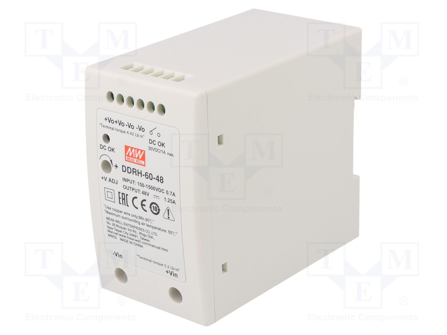 MEAN WELL DDRH-60-48 DC/DC-muunnin 60W