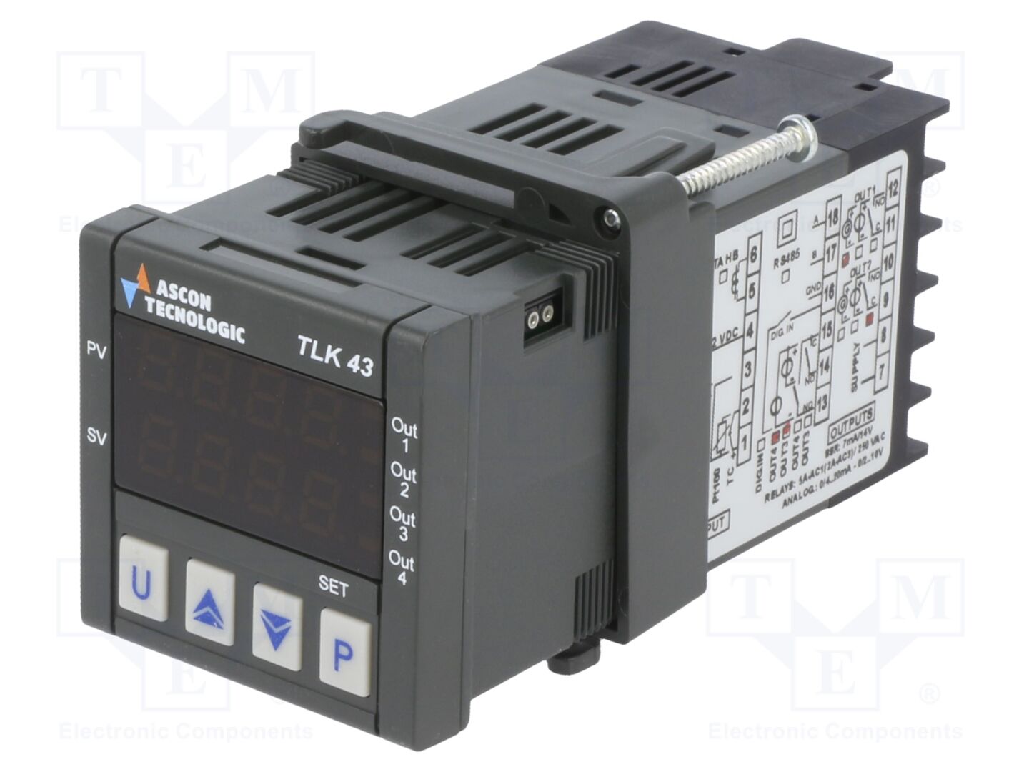 ASCON TECNOLOGIC TLK43-LVROO Lämpötilasäädin 0/2-10V