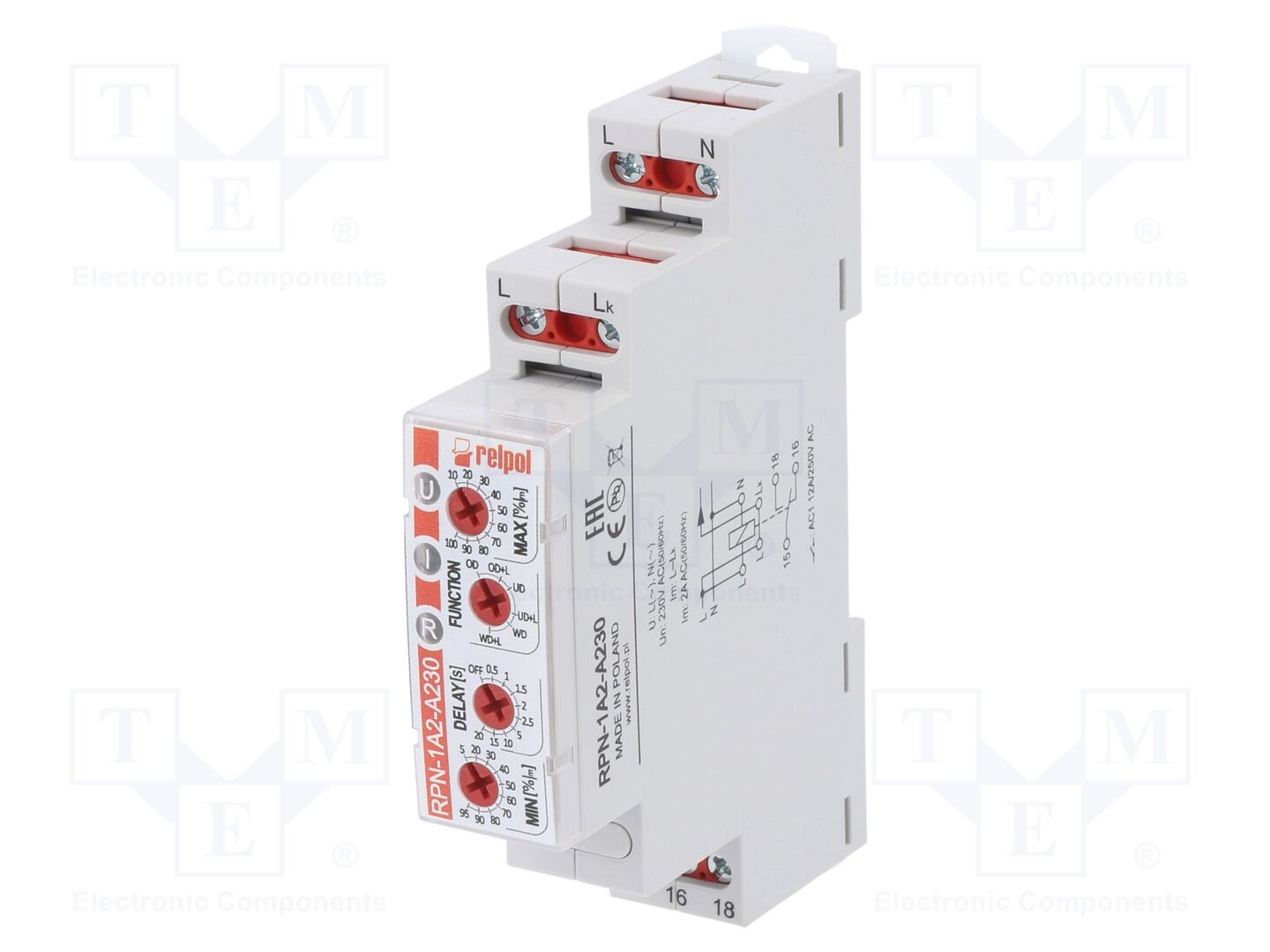 RELPOL RPN-1A2-A230 Virranvalvontarele 230VAC