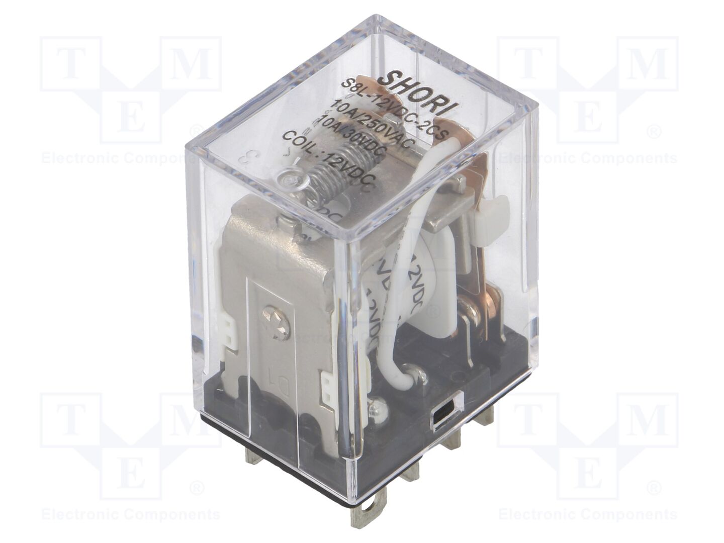 SHORI ELECTRIC S8L-12VDC-2CS Sähkömagneettinen rele 12VDC