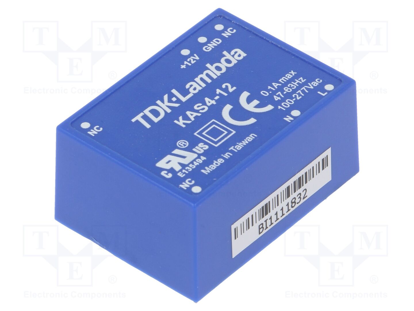 TDK-LAMBDA KAS4-12 AC/DC-muunnin 4W