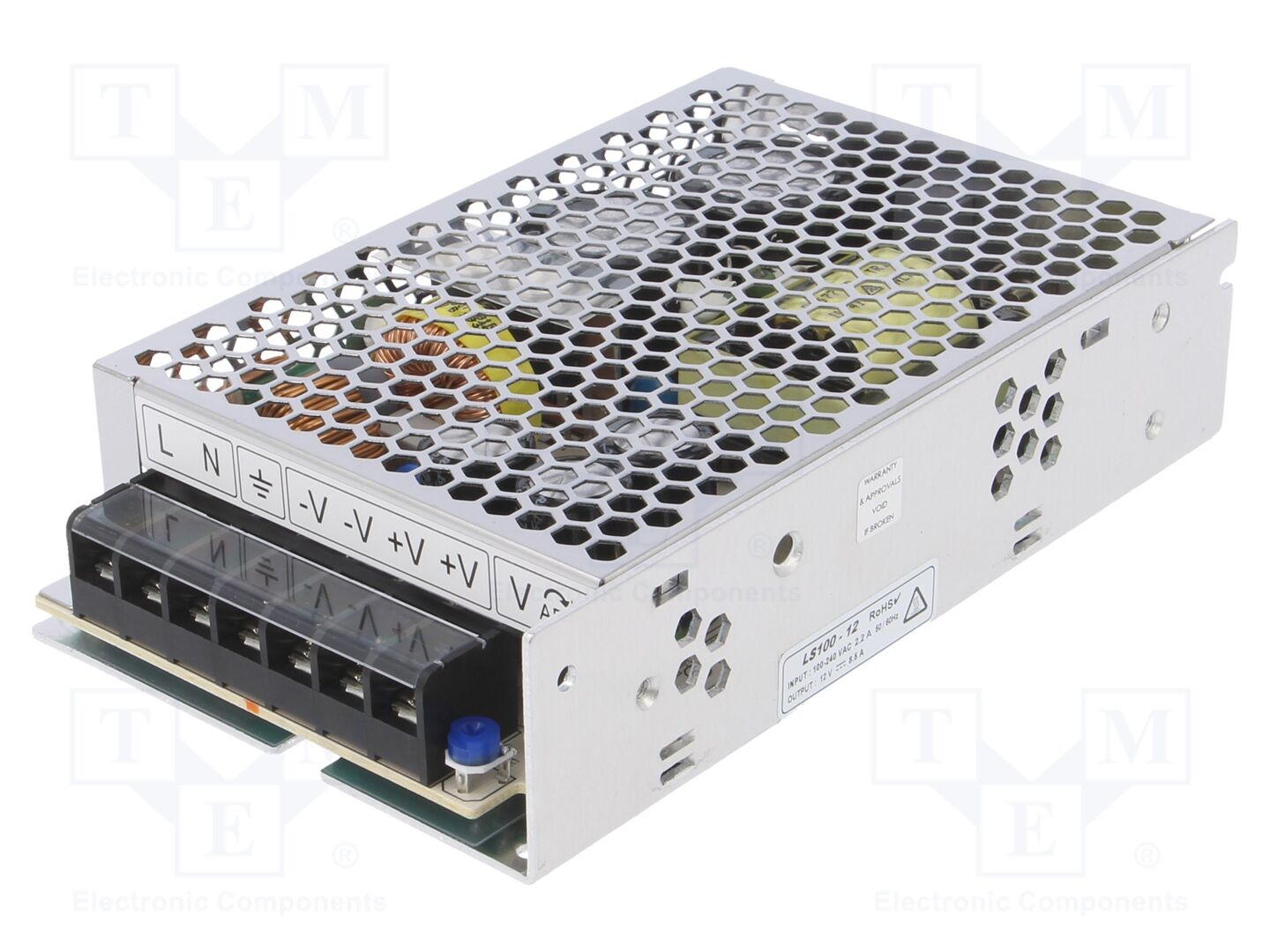 TDK-LAMBDA LS100-12 Sisäänrakennettu kytkentäsähkönsyöttö 100W 12VDC