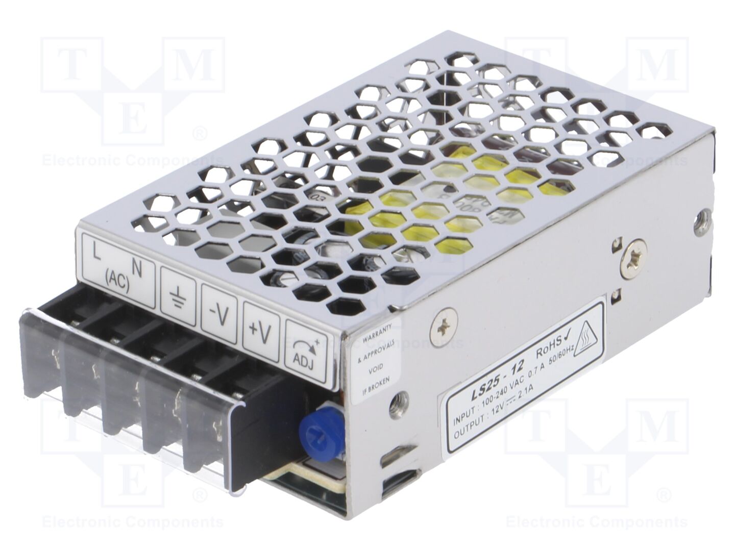 TDK-LAMBDA LS25-12 Sisäänrakennettu kytkentävirtalähde 25W 12VDC