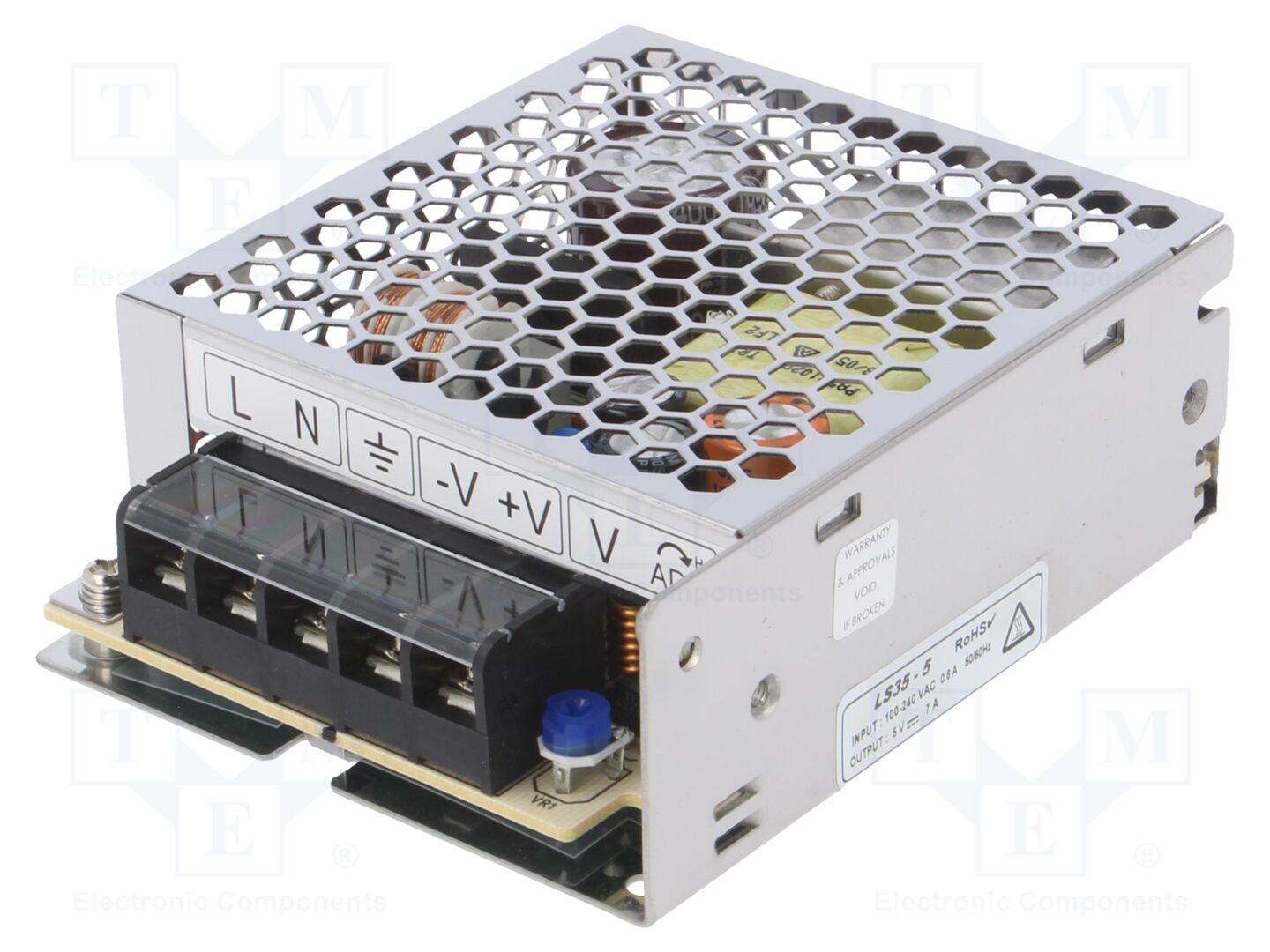 TDK-LAMBDA LS35-5 Sisäänrakennettu kytkentävirtalähde 35W 5VDC 7A