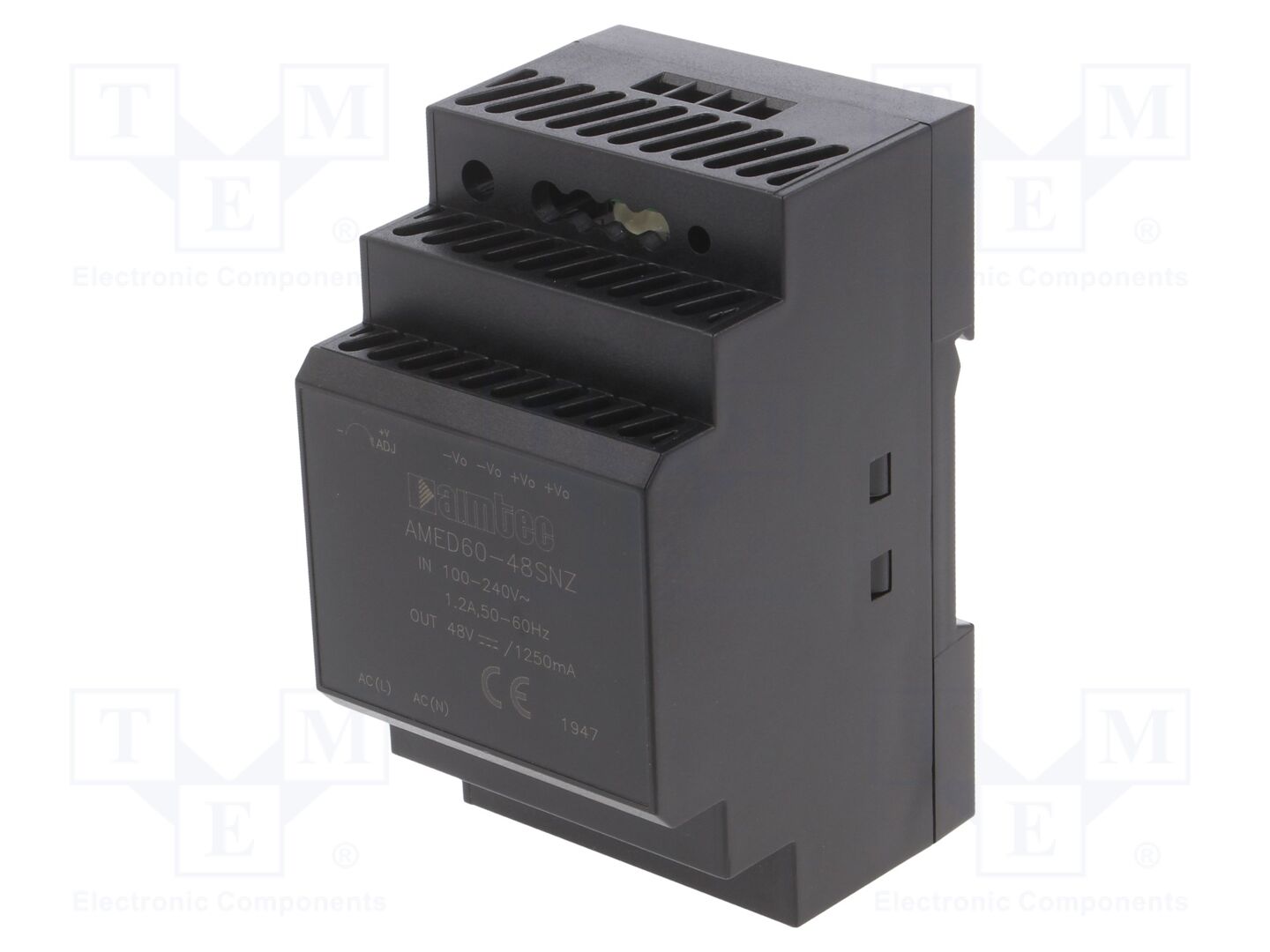 AIMTEC AMED60-48SNZ DIN-kiskoon asennettava kytkentävirtalähde 60W 48VDC