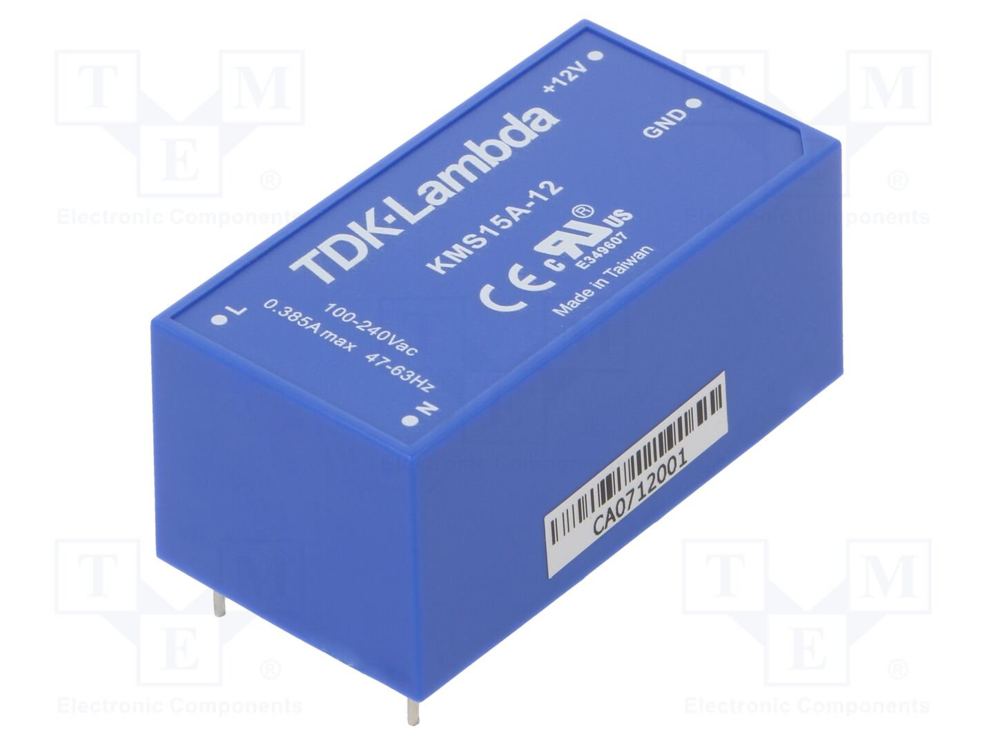 TDK-LAMBDA KMS15A-12 PCB AC/DC-muunnin 15W