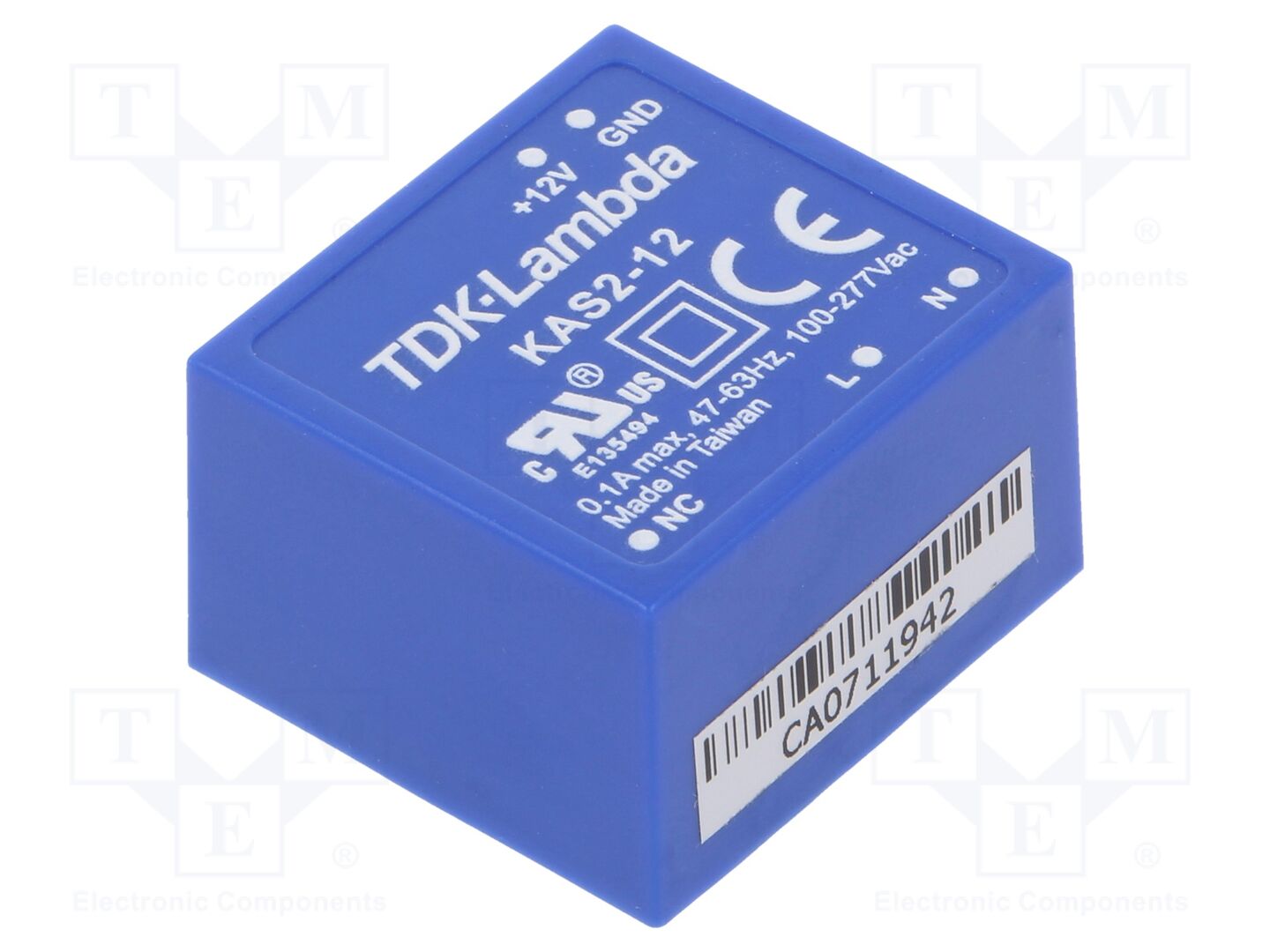 TDK-LAMBDA KAS2-12 AC/DC-muunnin 2W, 12VDC