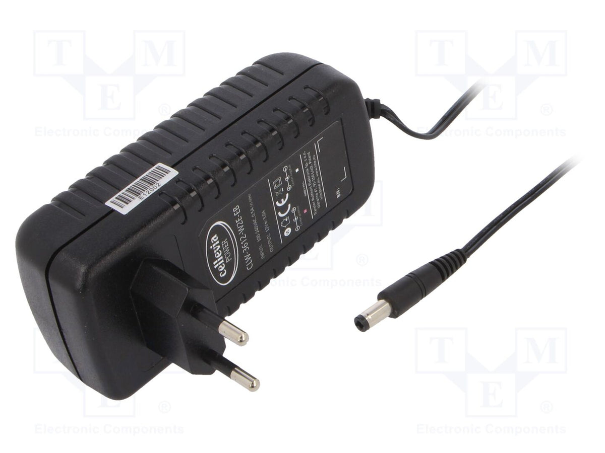 CELLEVIA POWER CLW-3612-W2E-EB25 Kytkinmuuntaja 3A pistokkeella