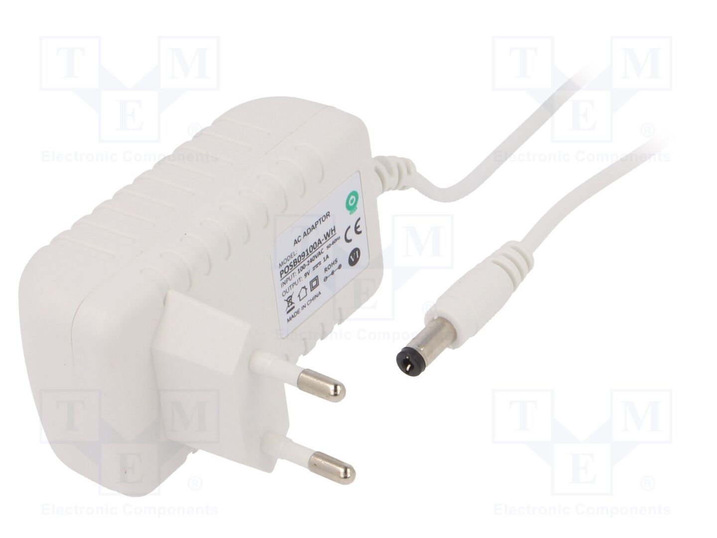 POS POSB09100A-WH Plug-in Power Supply 9VDC