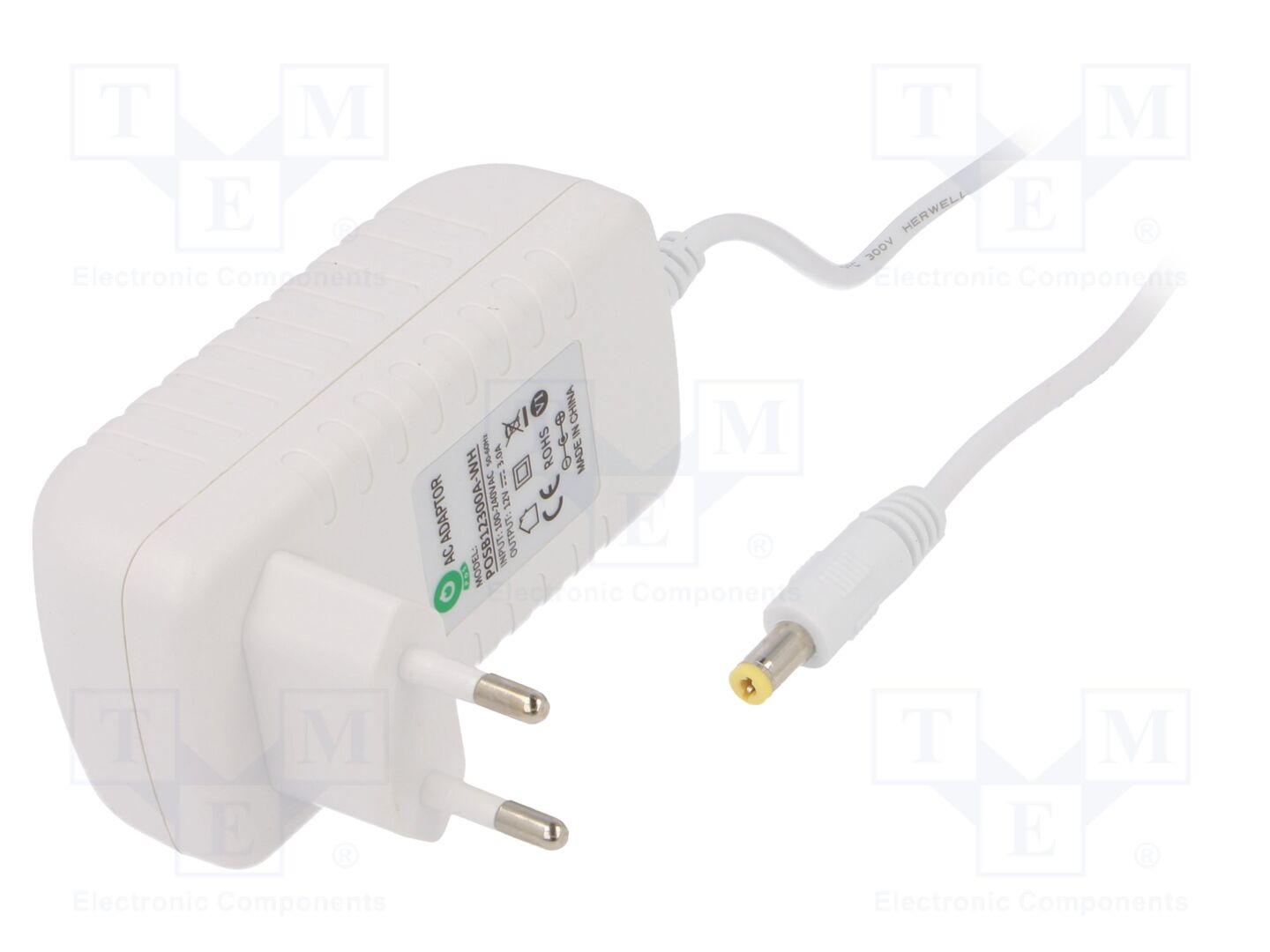 POS POSB12300A-WH Kytketävä verkkolaite 12V 3A