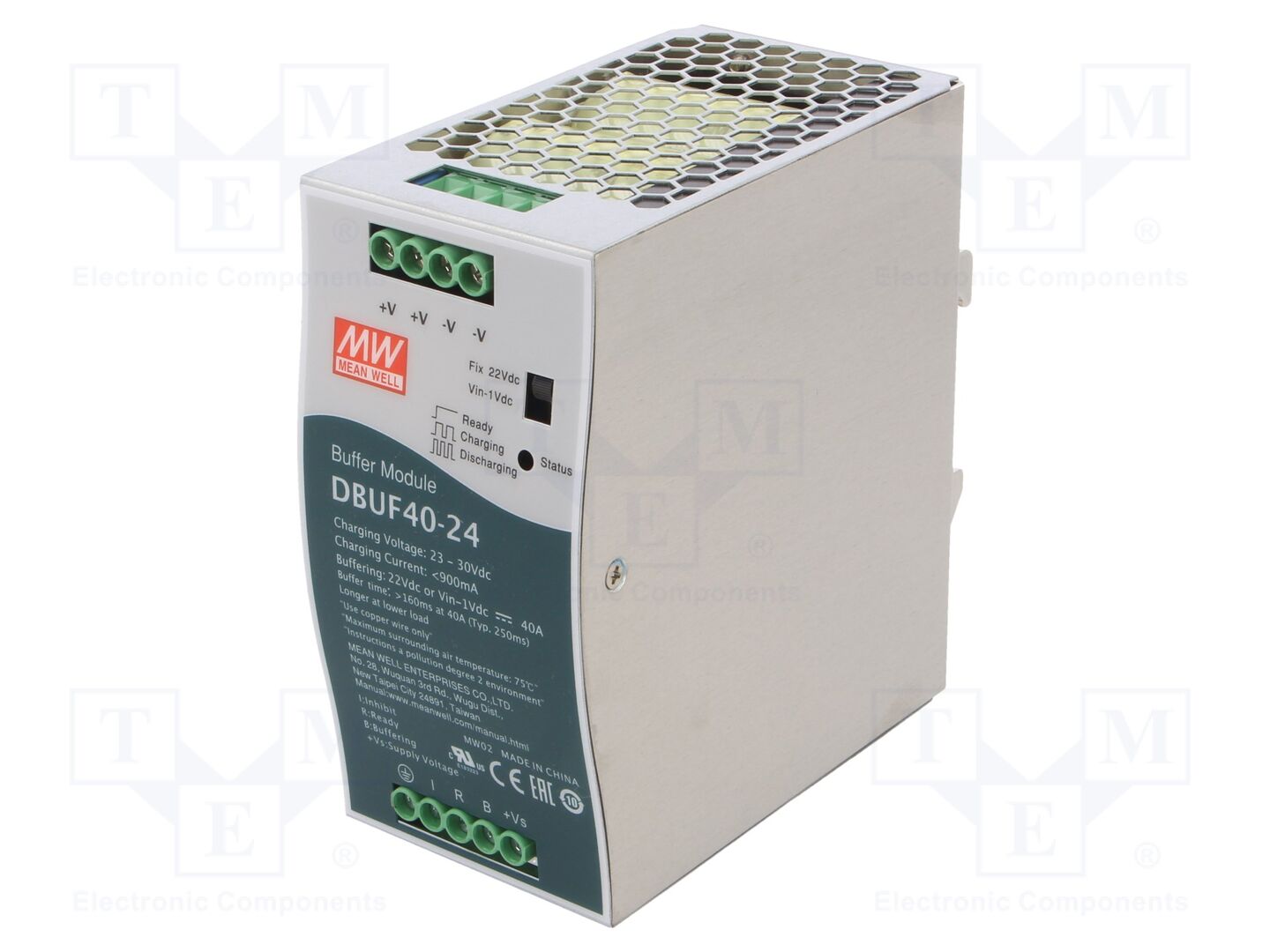 MEAN WELL DBUF40-24 DIN-kiskopuskurimoduuli 24VDC 40A