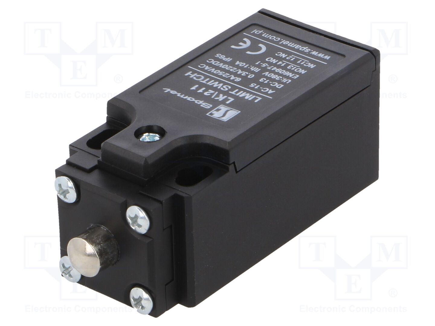 SPAMEL LK-211 Rajakytkin pin plunger Ø8mm 250VAC