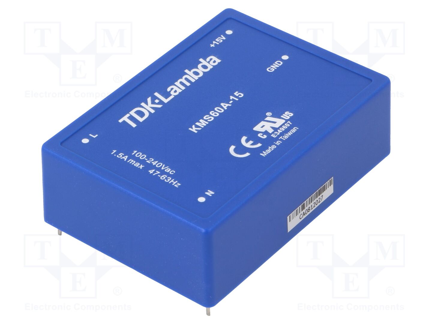 TDK-LAMBDA KMS60A-15 PCB AC/DC-muunnin 60W