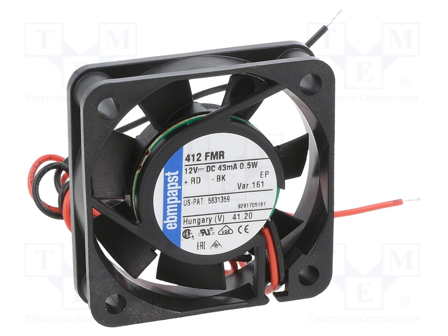 EBM-PAPST 412FMR-161 Aksiaalituuletin 12VDC