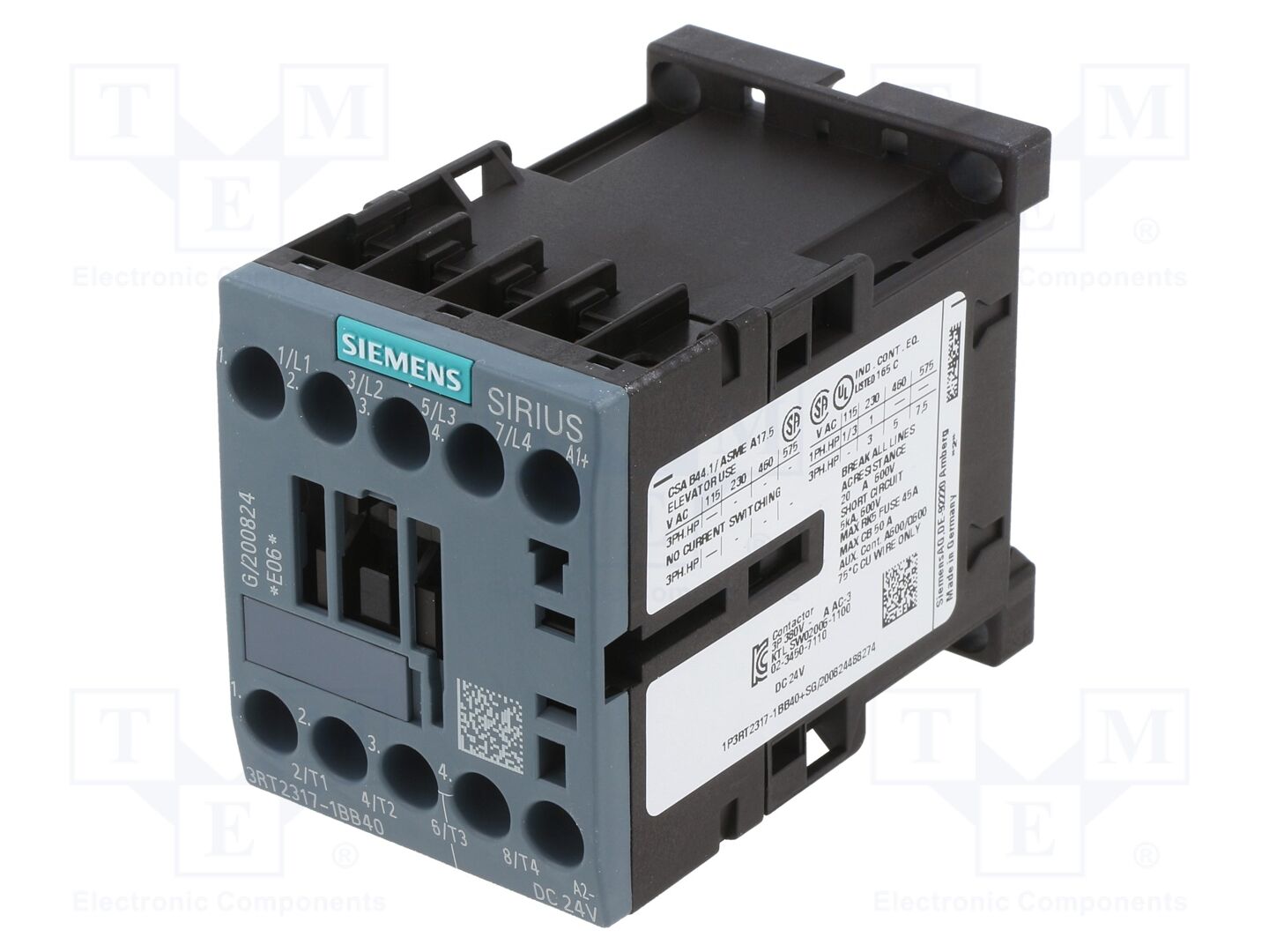 SIEMENS 3RT2317-1BB40 Kontaktori 24VDC