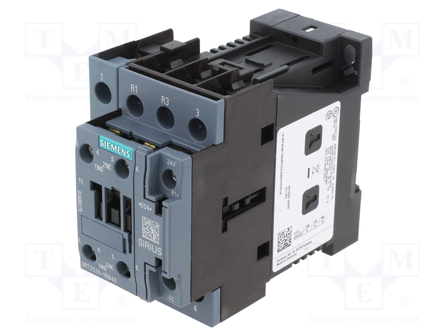 SIEMENS 3RT2526-1BB40 Konttori 4-napainen