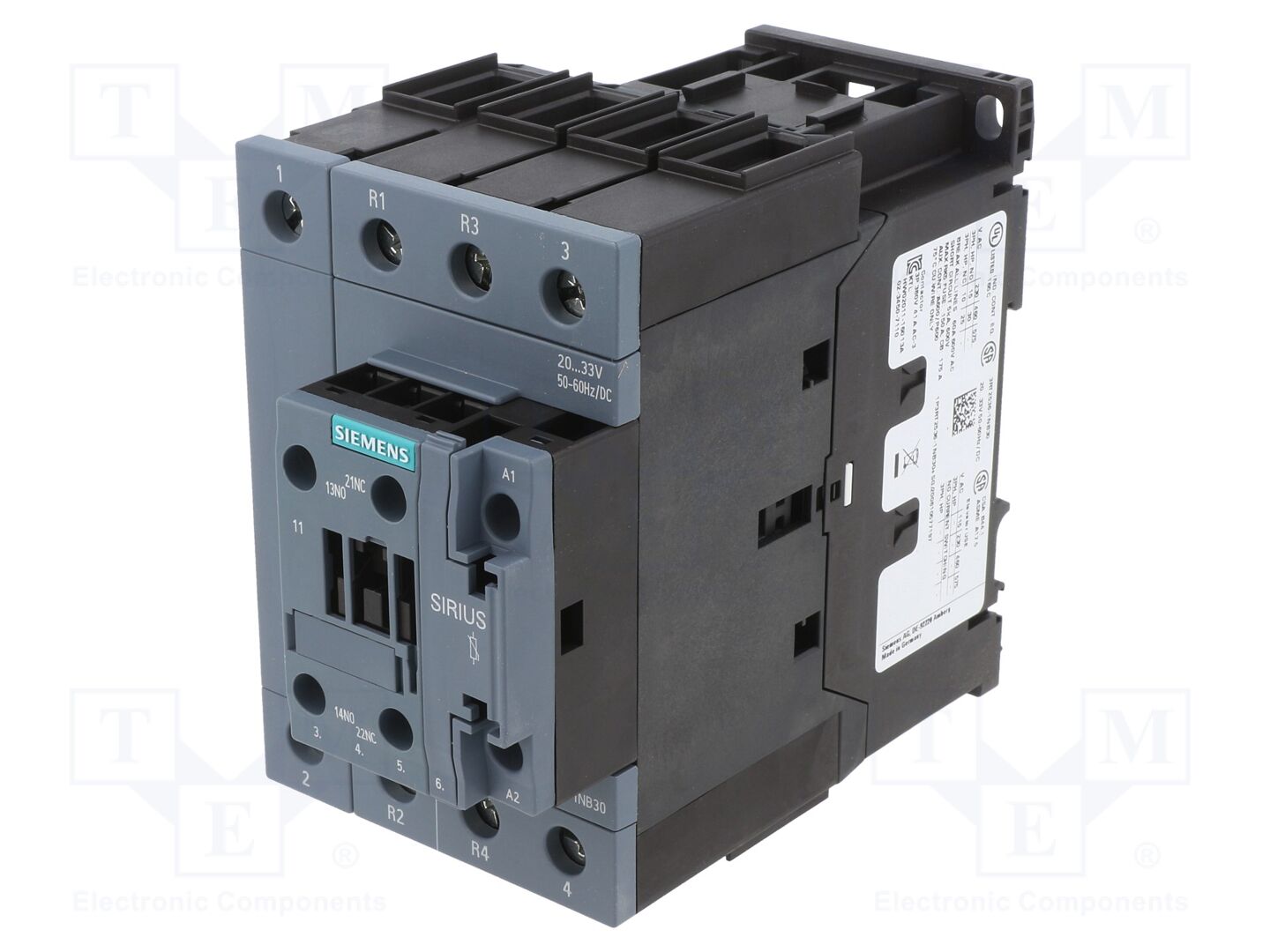 SIEMENS 3RT2536-1NB30 Kontaktori 4-napainen