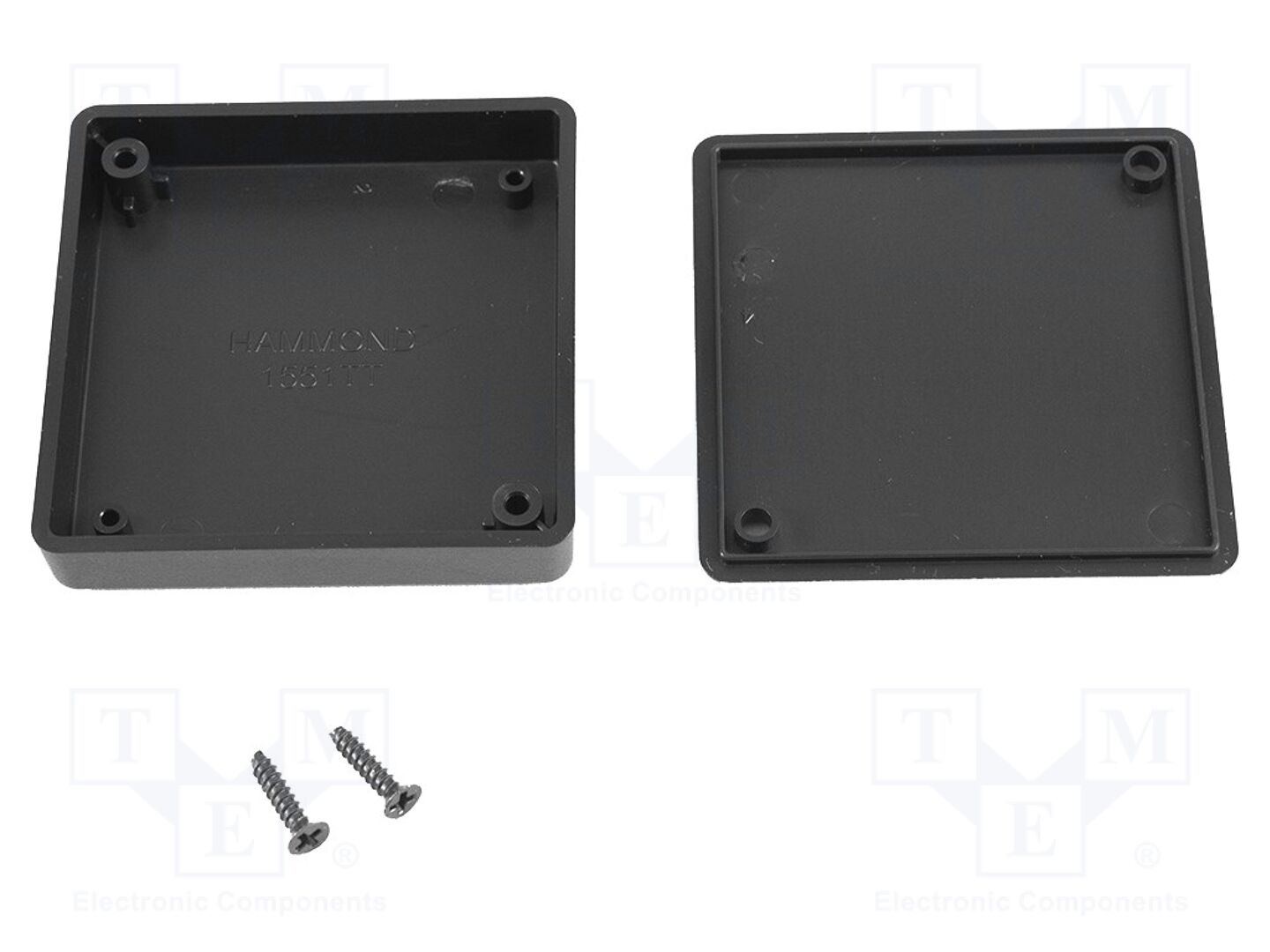 HAMMOND HM-1551TTBK Yleiskotelo 60x60x15mm