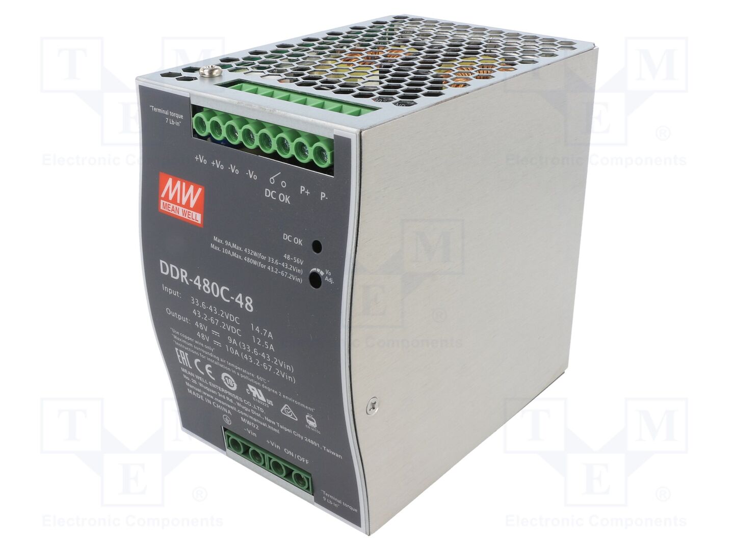 MEAN WELL DDR-480C-48 DC/DC-muunnin 480W