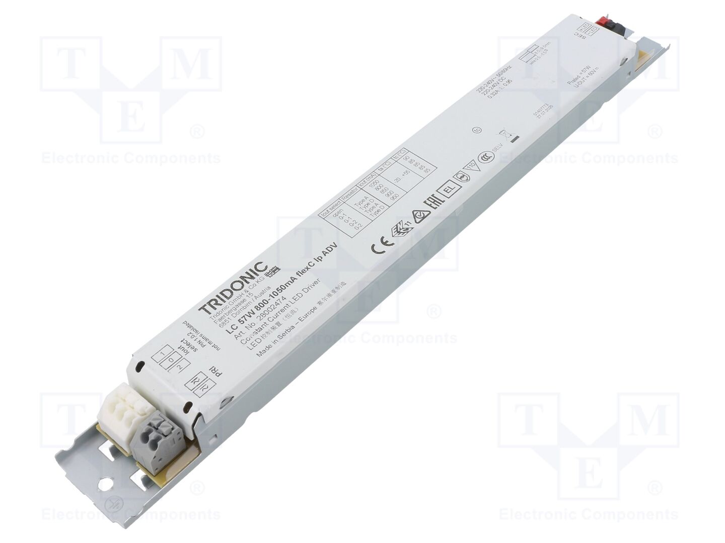 TRIDONIC LC 57W 800-1050MA FLEXC LP ADV LED-virtalähde 57W 20-54VDC