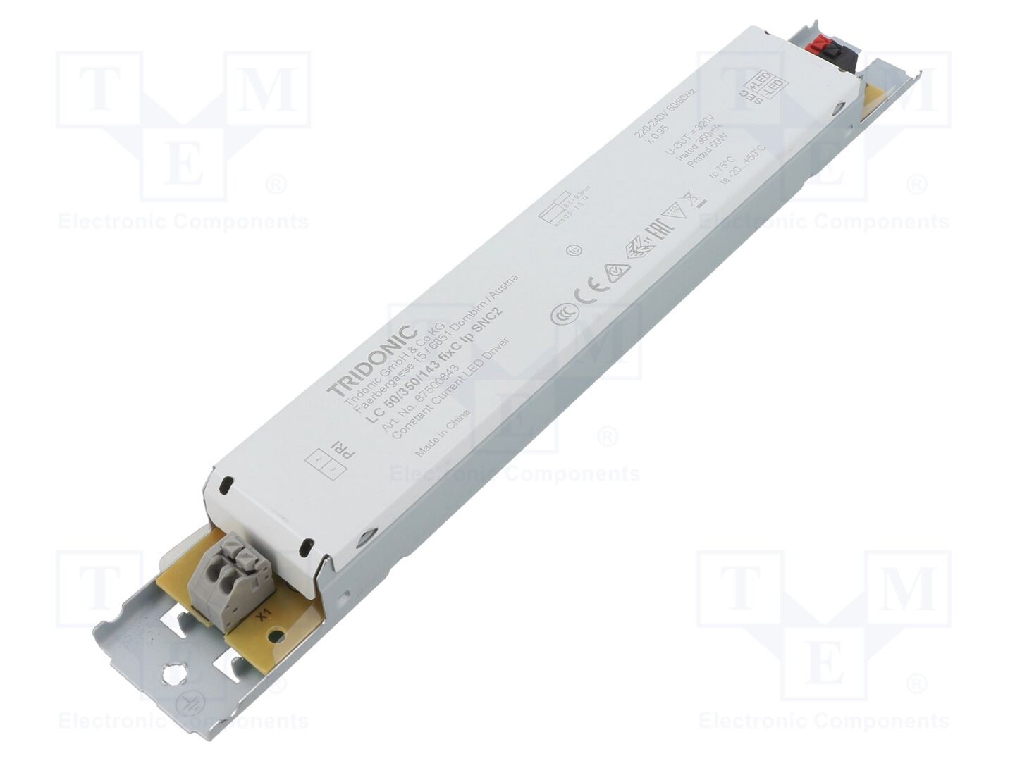 TRIDONIC LC 50/350/143 FIXC LP SNC2 LED-virtalähde 50W 350mA