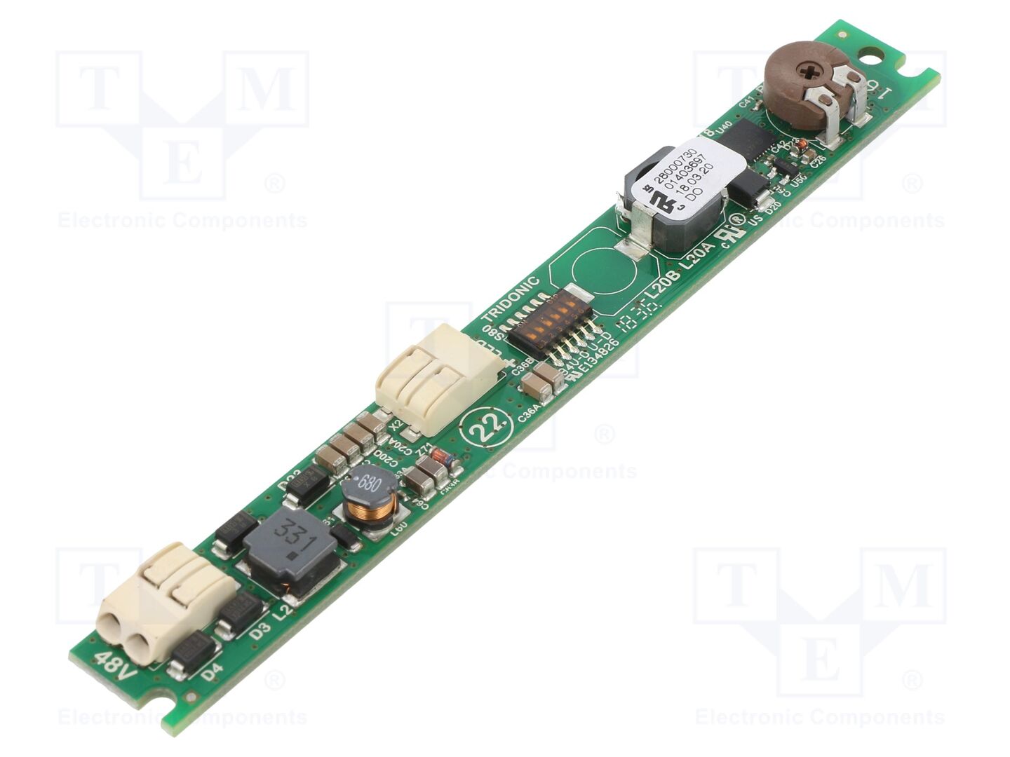 TRIDONIC LMI G2 48V 350-700MA 3-20V FO SLIM LED-virtalähde 14W