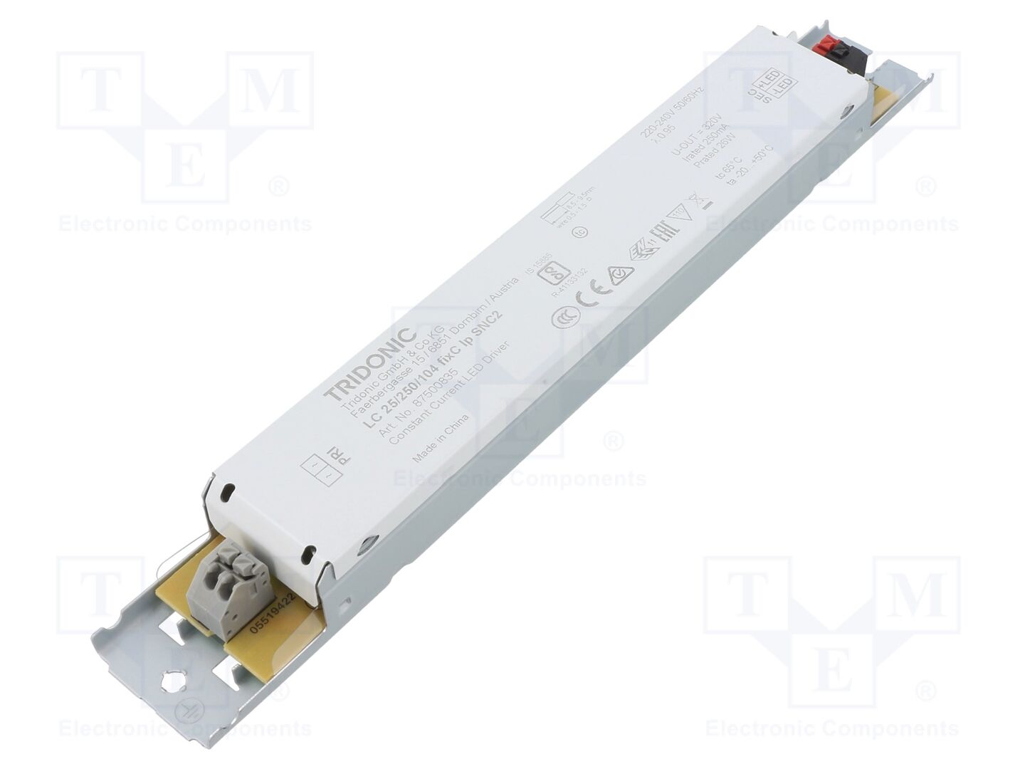 TRIDONIC LC 25/250/104 FIXC LP SNC2 LED-virtalähde 25W 250mA