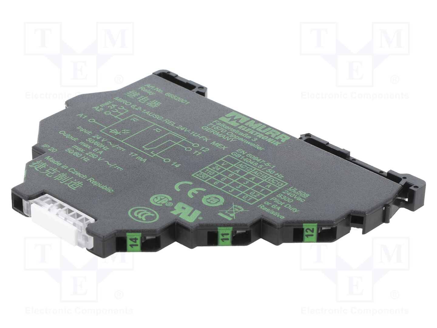 MURRELEKTRONIK 6652001 Sähkömagneettinen rele 24VDC