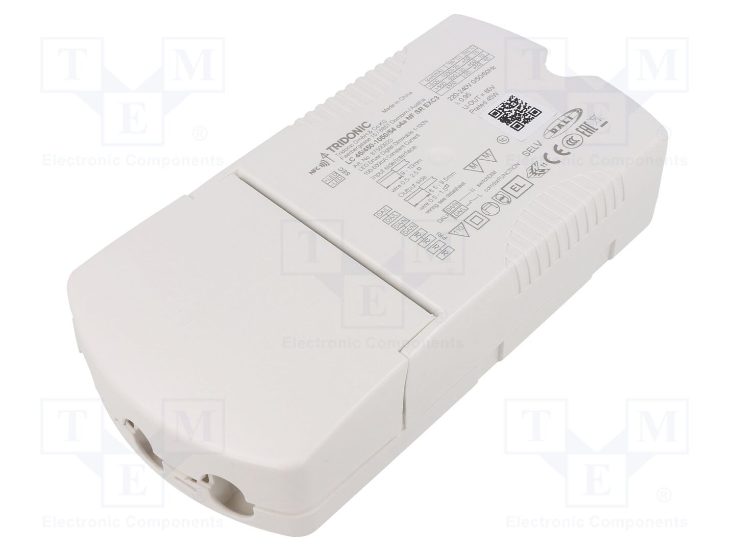 TRIDONIC LC 45/450-1050/54 O4A NF SR EXC3 LED-verkkolaite DALI 2