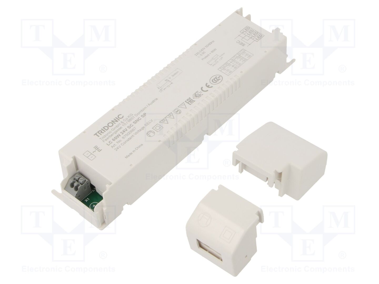 TRIDONIC LC 60W 24V SC SNC SP LED-virtalähde 24VDC 2500mA