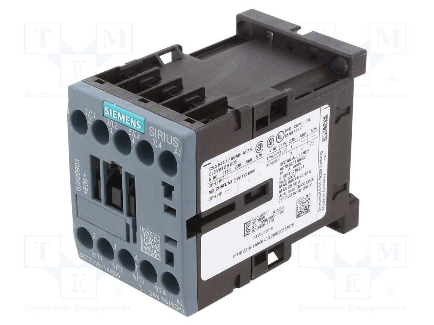 SIEMENS 3RT2316-1AB00 Kontaktori 9A
