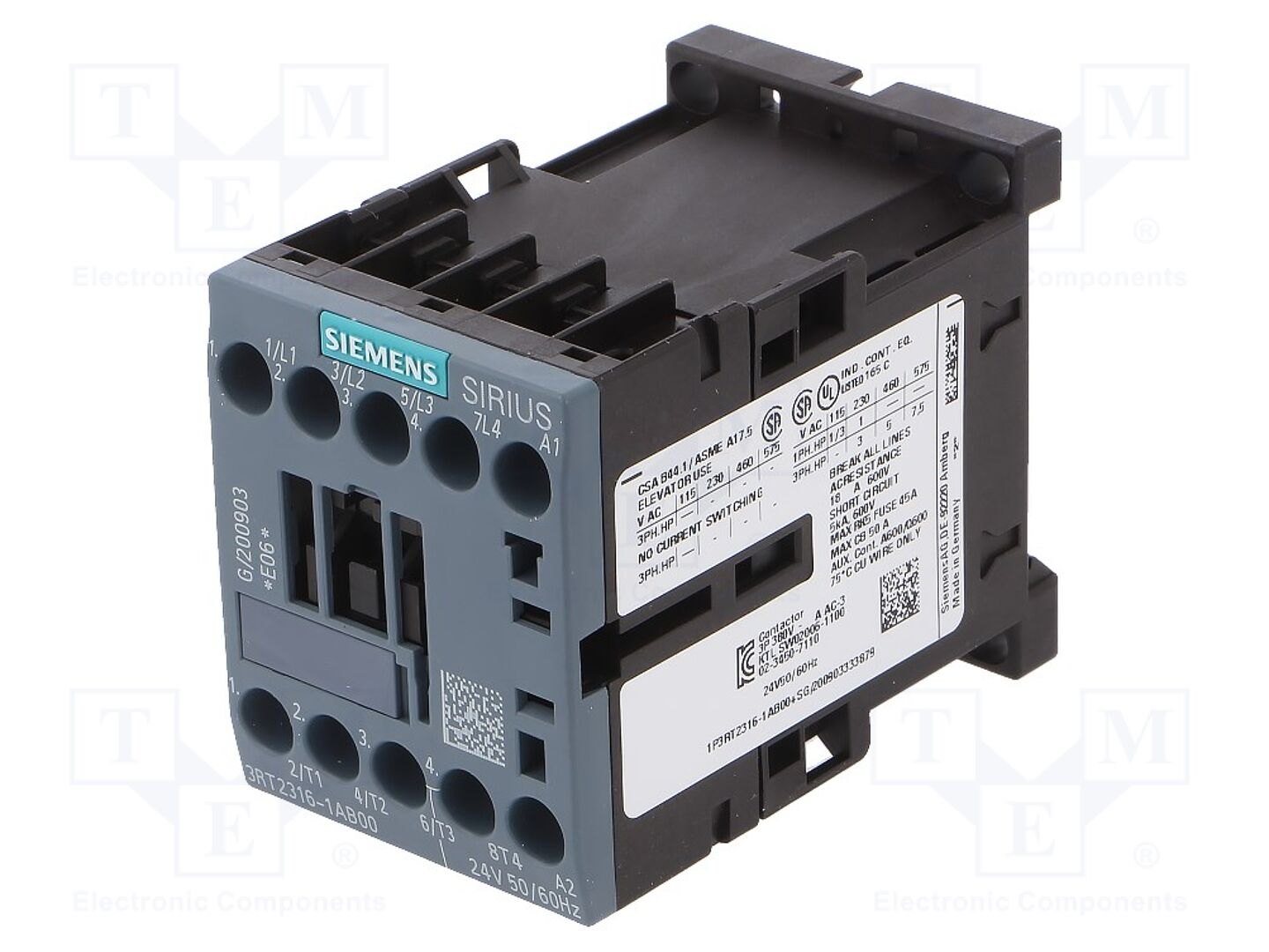 SIEMENS 3RT2518-1BB40 Kontaktori 24VDC